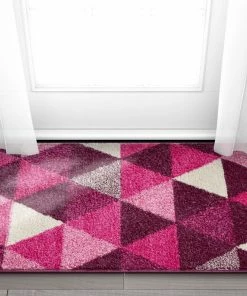 Well Woven Alvin Purple Modern Geometric Rug