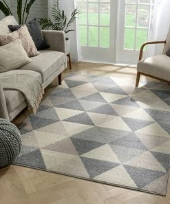 Well Woven Global Alvin Grey Mid-Century Modern Rug