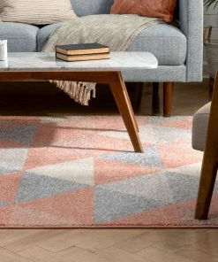 Well Woven Alvin Blush Modern Geometric Rug