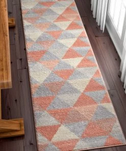 Well Woven Alvin Blush Modern Geometric Rug