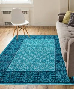 Well Woven Gabby Light Blue Modern Rug