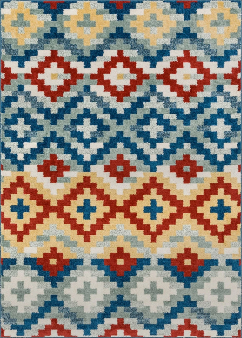Well Woven Austin Red Modern Southwestern Rug Geometric 1 Well Woven Austin Red Modern Southwestern Rug Geometric