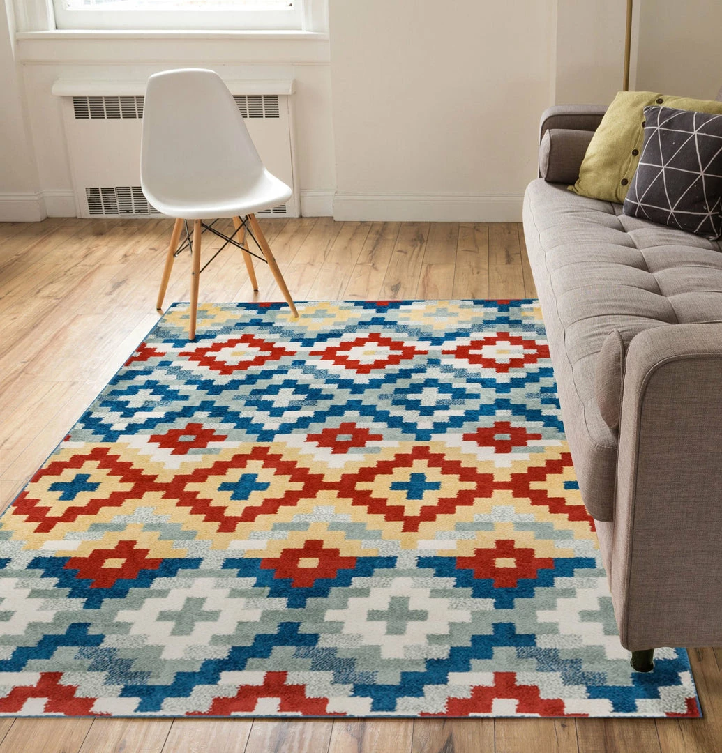 Well Woven Austin Red Modern Southwestern Rug Geometric 4 Well Woven Austin Red Modern Southwestern Rug Geometric