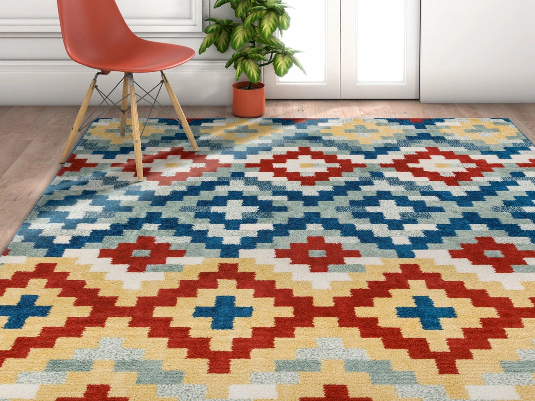 Well Woven Austin Red Modern Southwestern Rug Geometric 6 Well Woven Austin Red Modern Southwestern Rug Geometric