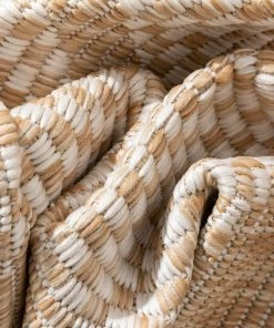 Well Woven Sol Nordic Lattice Trellis Indoor Outdoor Beige Flatweave Rug