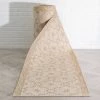 Well Woven Global Custom Size Runner Sol Nordic Geometric Pattern Beige Choose Your Width X Choose Your Length Hallway Indoor/Outdoor Runner Rug