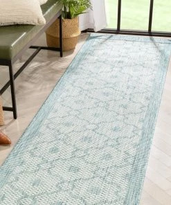 Well Woven Sol Nordic Lattice Trellis Indoor Outdoor Light Blue Flatweave Rug 26 Well Woven Sol Nordic Lattice Trellis Indoor Outdoor Light Blue Flatweave Rug