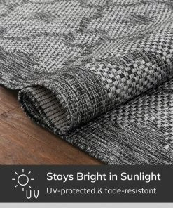 Well Woven Sol Lattice Trellis Indoor Outdoor Grey Flatweave Rug 14 Well Woven Sol Lattice Trellis Indoor Outdoor Grey Flatweave Rug