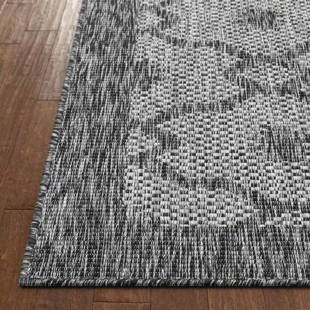 Well Woven Sol Lattice Trellis Indoor Outdoor Grey Flatweave Rug 9 Well Woven Sol Lattice Trellis Indoor Outdoor Grey Flatweave Rug
