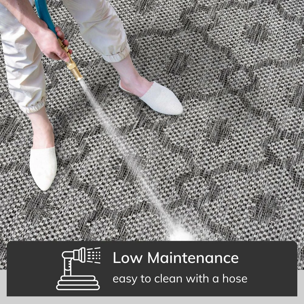 Well Woven Sol Lattice Trellis Indoor Outdoor Grey Flatweave Rug 2 Well Woven Sol Lattice Trellis Indoor Outdoor Grey Flatweave Rug