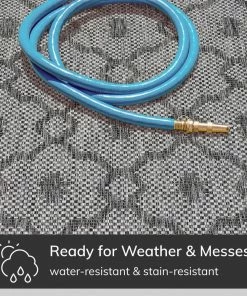 Well Woven Sol Lattice Trellis Indoor Outdoor Grey Flatweave Rug 12 Well Woven Sol Lattice Trellis Indoor Outdoor Grey Flatweave Rug