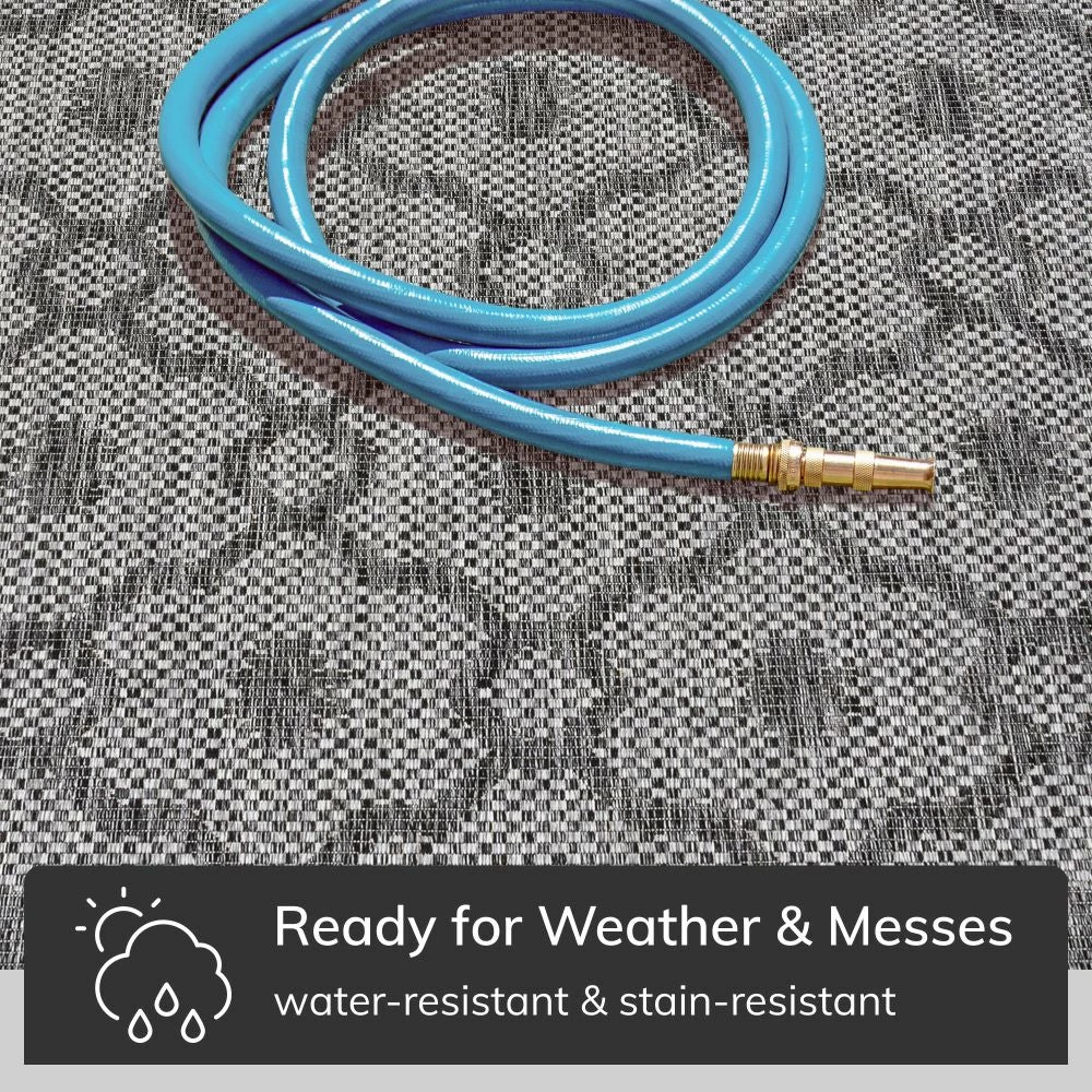 Well Woven Sol Lattice Trellis Indoor Outdoor Grey Flatweave Rug 3 Well Woven Sol Lattice Trellis Indoor Outdoor Grey Flatweave Rug