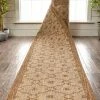 Well Woven Sol Custom Size Indoor/Outdoor Runner Lattice Trellis Brown 31 Inch Width X Choose Your Length Hallway Flat-Weave Runner Rug Moroccan