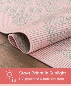 Well Woven Sol Lattice Trellis Indoor Outdoor Blush Flatweave Rug 13 Well Woven Sol Lattice Trellis Indoor Outdoor Blush Flatweave Rug