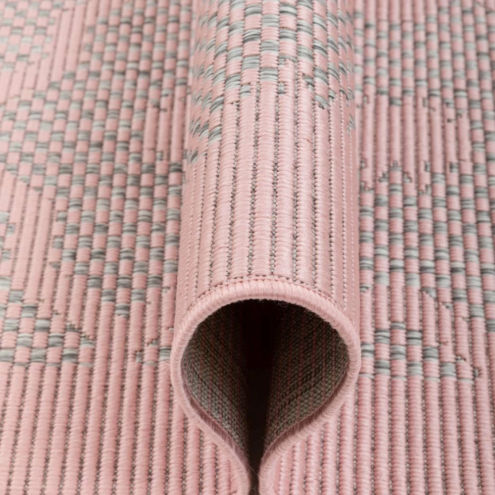Well Woven Sol Lattice Trellis Indoor Outdoor Blush Flatweave Rug 9 Well Woven Sol Lattice Trellis Indoor Outdoor Blush Flatweave Rug