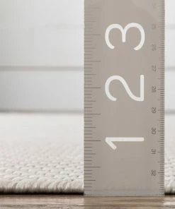 Well Woven Leif Nordic Geometric Pattern Indoor Outdoor Ivory Flatweave Rug