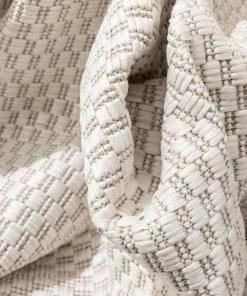 Well Woven Leif Nordic Geometric Pattern Indoor Outdoor Ivory Flatweave Rug