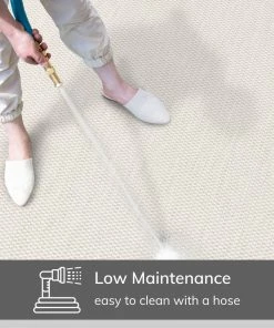 Well Woven Leif Nordic Geometric Pattern Indoor Outdoor Ivory Flatweave Rug