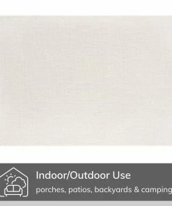 Well Woven Leif Nordic Geometric Pattern Indoor Outdoor Ivory Flatweave Rug