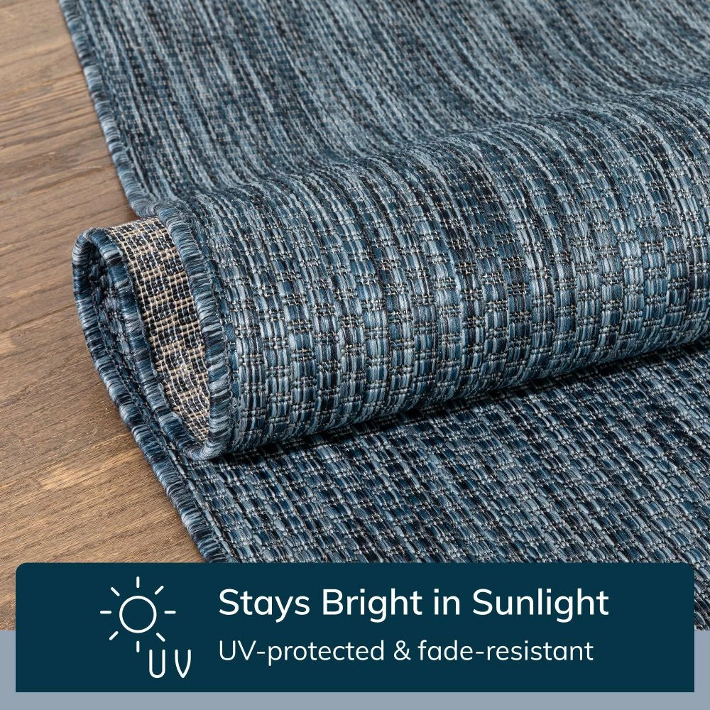 Well Woven Leif Nordic Geometric Pattern Indoor Outdoor Blue Flatweave Rug 5 Well Woven Leif Nordic Geometric Pattern Indoor Outdoor Blue Flatweave Rug