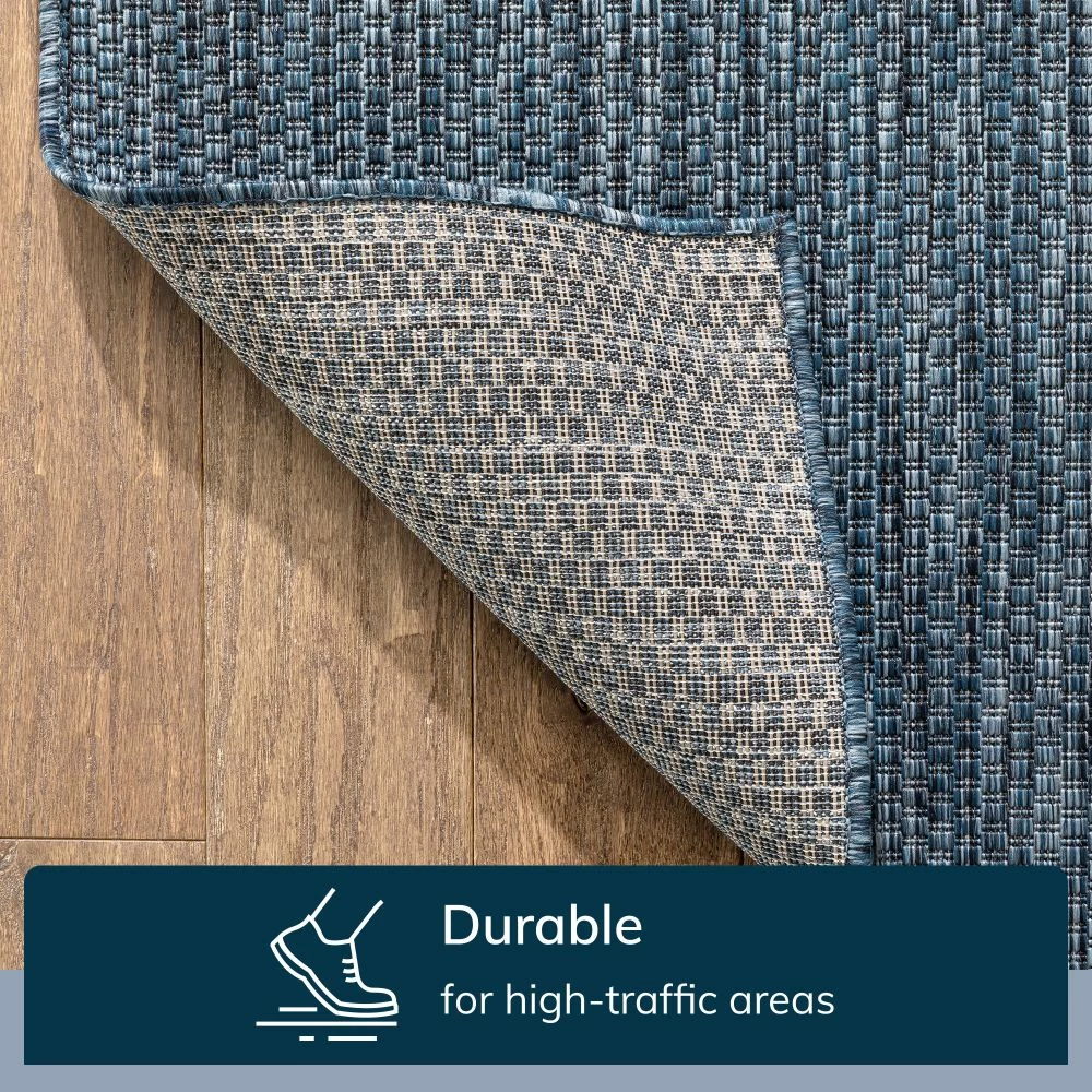 Well Woven Leif Nordic Geometric Pattern Indoor Outdoor Blue Flatweave Rug 7 Well Woven Leif Nordic Geometric Pattern Indoor Outdoor Blue Flatweave Rug