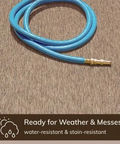 Well Woven Leif Nordic Geometric Pattern Indoor Outdoor Taupe Flatweave Rug