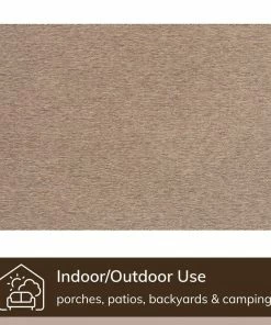 Well Woven Leif Nordic Geometric Pattern Indoor Outdoor Taupe Flatweave Rug