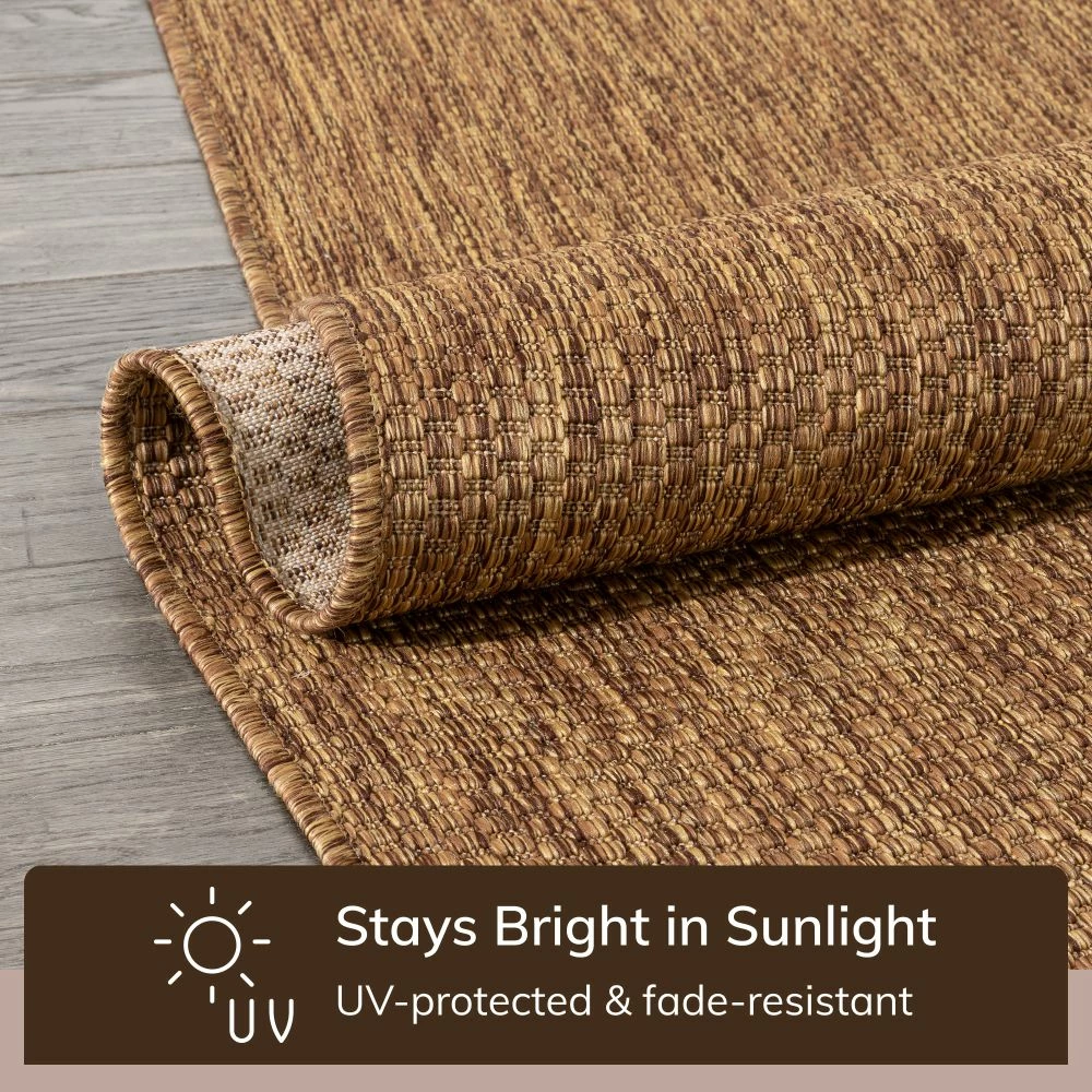 Well Woven Leif Nordic Geometric Pattern Indoor Outdoor Coffee Flatweave Rug 5 Well Woven Leif Nordic Geometric Pattern Indoor Outdoor Coffee Flatweave Rug