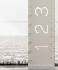 Well Woven Global Nord Moroccan Tribal Indoor Outdoor Light Grey Flatweave Rug