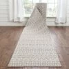 Well Woven Custom Size Runner Nord Nordic Lattice Pattern Light Grey 31 Inch Wide X Choose Your Length Hallway Indoor/Outdoor Runner Rug Global