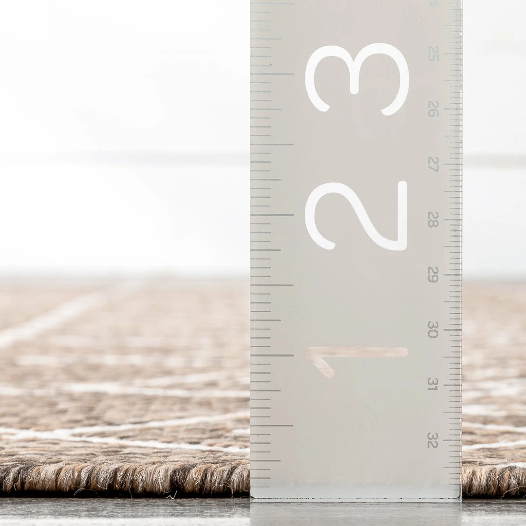 Well Woven Custom Size Runner Nord Nordic Lattice Pattern Taupe 31 Inch Wide X Choose Your Length Hallway Indoor/Outdoor Runner Rug 6 Well Woven Custom Size Runner Nord Nordic Lattice Pattern Taupe 31 Inch Wide X Choose Your Length Hallway Indoor/Outdoor Runner Rug