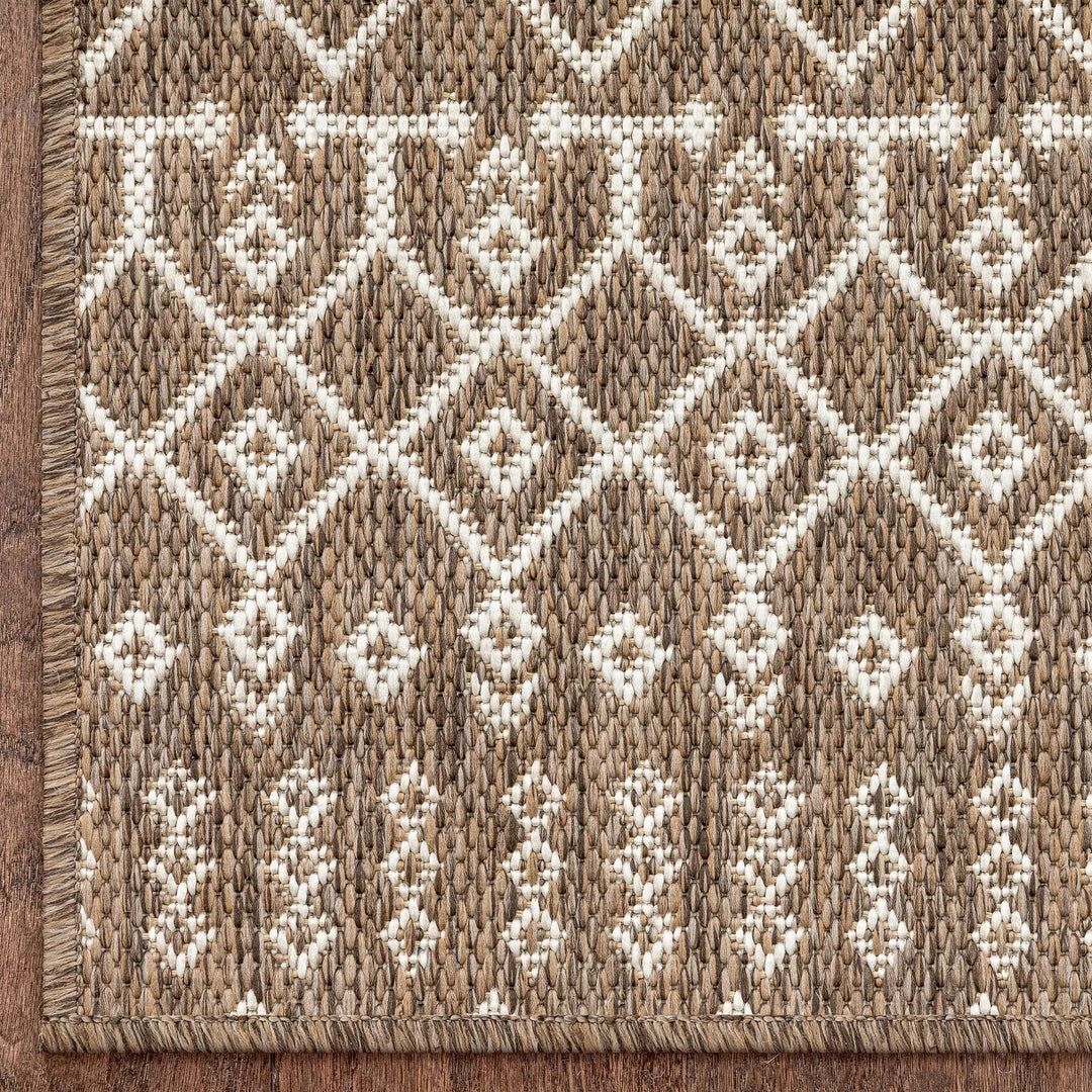 Well Woven Custom Size Runner Nord Nordic Lattice Pattern Taupe 31 Inch Wide X Choose Your Length Hallway Indoor/Outdoor Runner Rug 3 Well Woven Custom Size Runner Nord Nordic Lattice Pattern Taupe 31 Inch Wide X Choose Your Length Hallway Indoor/Outdoor Runner Rug