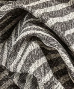 Well Woven Kesia Modern Striped Black Indoor/Outdoor Rug