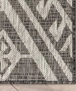 Well Woven Cascade Tribal Diamond Black Indoor/Outdoor Rug