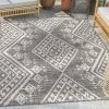 Well Woven Cascade Tribal Diamond Black Indoor/Outdoor Rug