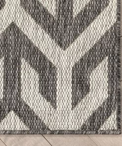 Well Woven Atlantis Modern Geometric Black Indoor/Outdoor Rug