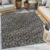 Well Woven Atlantis Modern Stripes Indoor/Outdoor Grey Flat-Weave Rug
