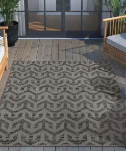Well Woven Atlantis Modern Stripes Indoor/Outdoor Grey Flat-Weave Rug 5 Well Woven Atlantis Modern Stripes Indoor/Outdoor Grey Flat-Weave Rug