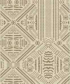 Well Woven Khalo Tribal Indoor/Outdoor Beige Flat-Weave Rug