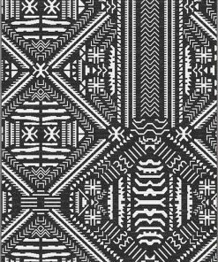 Well Woven Khalo Tribal Indoor/Outdoor Black Flat-Weave Rug