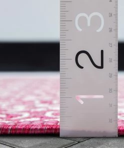 Well Woven Manola Tribal Indoor/Outdoor Fuschia Flat-Weave Rug