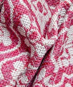 Well Woven Manola Tribal Indoor/Outdoor Fuschia Flat-Weave Rug