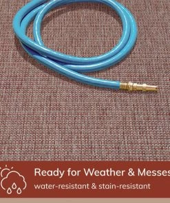 Well Woven Odin Solid & Striped Border Indoor Outdoor Coral Flatweave Rug 16 Well Woven Odin Solid & Striped Border Indoor Outdoor Coral Flatweave Rug