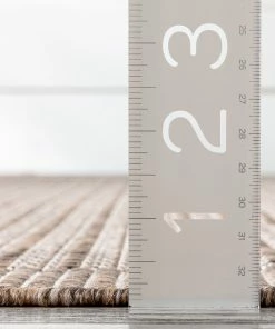 Well Woven Global Custom Size Runner Odin Nordic Lattice Pattern Taupe 31 Inch Wide X Choose Your Length Hallway Indoor/Outdoor Runner Rug