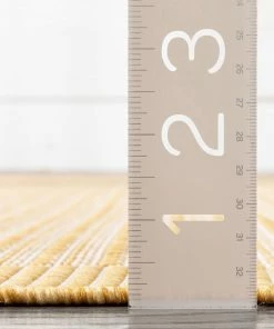Well Woven Odin Solid & Striped Border Indoor Outdoor Yellow Flatweave Rug 21 Well Woven Odin Solid & Striped Border Indoor Outdoor Yellow Flatweave Rug