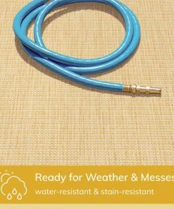 Well Woven Odin Solid & Striped Border Indoor Outdoor Yellow Flatweave Rug 16 Well Woven Odin Solid & Striped Border Indoor Outdoor Yellow Flatweave Rug