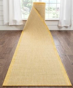 Well Woven Custom Size Runner Odin Nordic Lattice Pattern Yellow Choose Your Width X Choose Your Length Hallway Indoor/Outdoor Runner Rug Global