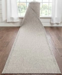 Well Woven Custom Size Runner Odin Nordic Lattice Pattern Grey Ivory 31 Inch Wide X Choose Your Length Hallway Indoor/Outdoor Runner Rug Global