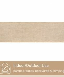 Well Woven Odin Solid & Striped Border Indoor Outdoor Taupe Flatweave Rug