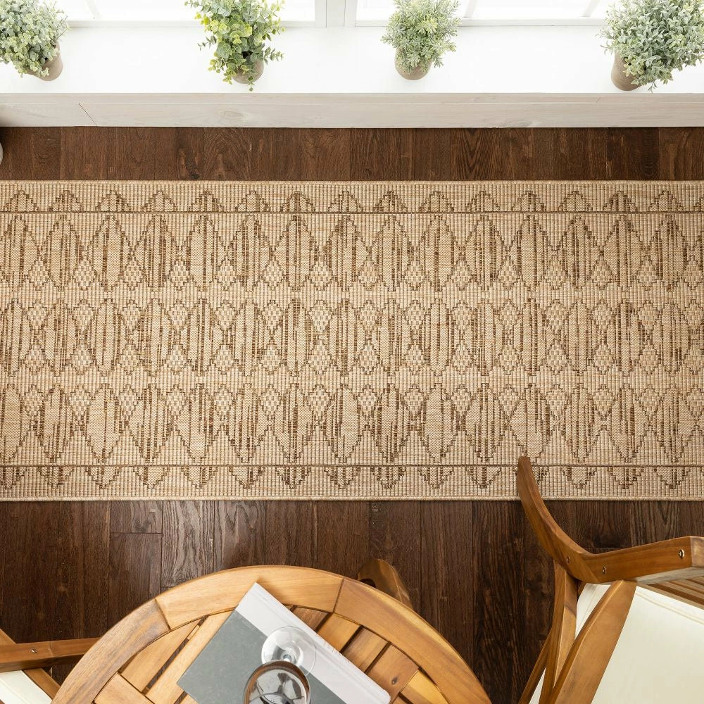 Well Woven Vidar Trellis Diamond Pattern Indoor Outdoor Beige Flatweave Rug 14 Well Woven Vidar Trellis Diamond Pattern Indoor Outdoor Beige Flatweave Rug